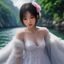 用户小鹿不迷路头像：活泼年轻女性形象，户外背景